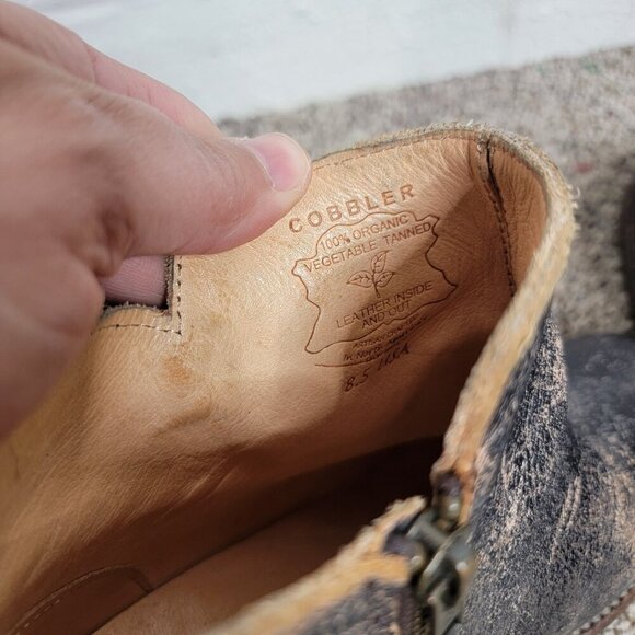 Bed Stu Women 8.5 Booties Yell Lux Cobbler Series Block Heel Boho Boots Booties - Picture 6 of 8